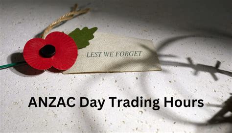anzac day trading hours western australia